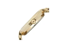 Peugeot Women 38mm Gold Plated Bracelet Watch With Crystal Bezel