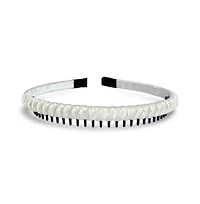 Thin Solid Headband - White