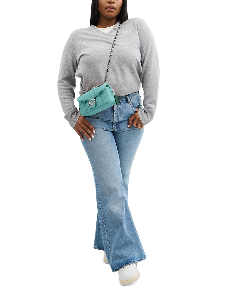 Coach Quilted Tabby Small Denim Shoulder Bag 20