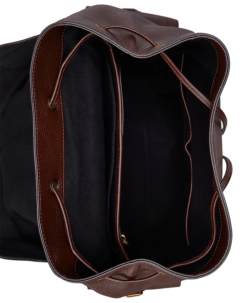 Polo Ralph Lauren Men's Pebbled Leather Backpack