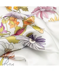 Bouquet - Long Satin Silk Scarf for Women