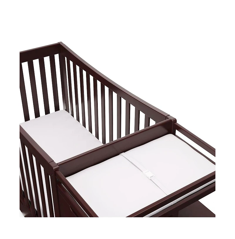 Graco Remi All-in-One Convertible Crib with Drawer and Changer (Espresso)
