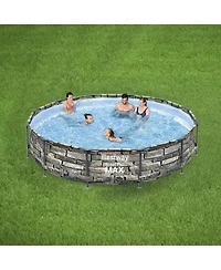 Bestway 56817E 12' x 30" Steel Pro Max Round Above Ground Swimming Pool w/ Pump