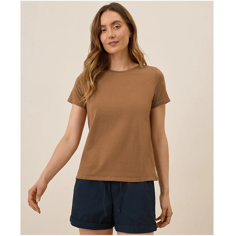Pact Women's Organic Cotton Softspun Crew Neck Tee