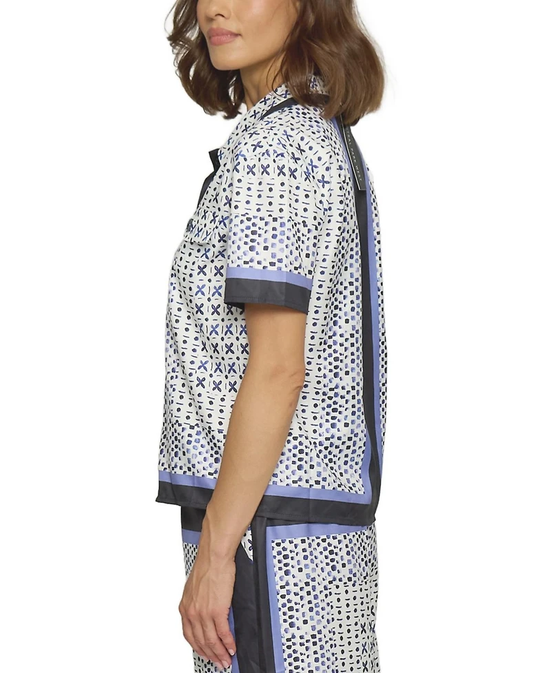 Central Park West Women's Foulard Print Top