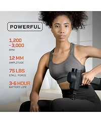 LifePro Sonic Pro Handheld Percussion Massage Gun with 8 Attachments for Deep Tissue Relief