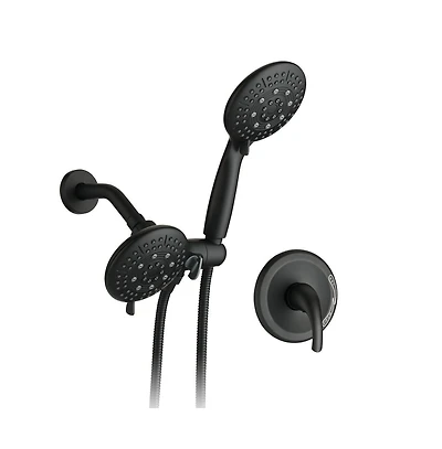 Rainsken Classic High Pressure Single Handle 6-Spray Patterns Rain shower Head with Handheld Shower