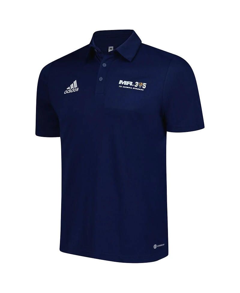 Adidas Men's Navy Fiu Panthers x Pit Bull Entrada Aeroready Polo Shirt