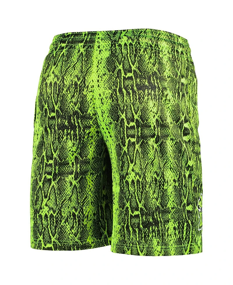 New Era Men's Neon Green Bay Packers Summer Pop Shorts