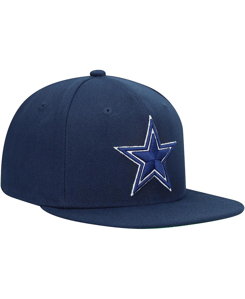Mitchell & Ness Big Boys and Girls Navy Dallas Cowboys Team Ground Snapback Hat