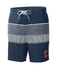 G-iii Sports by Carl Banks Men's Navy Cleveland Guardians Coastline Volley Swim Shorts