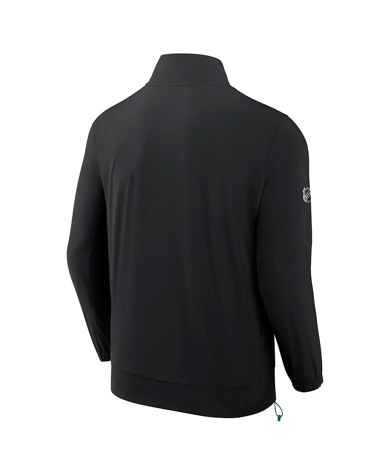 Fanatics Men's Black Dallas Stars Authentic Pro Rink Coaches Full-Zip Jacket
