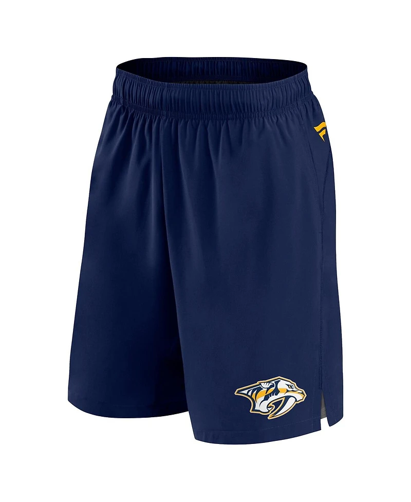 Fanatics Men's Navy Nashville Predators Authentic Pro Tech Shorts