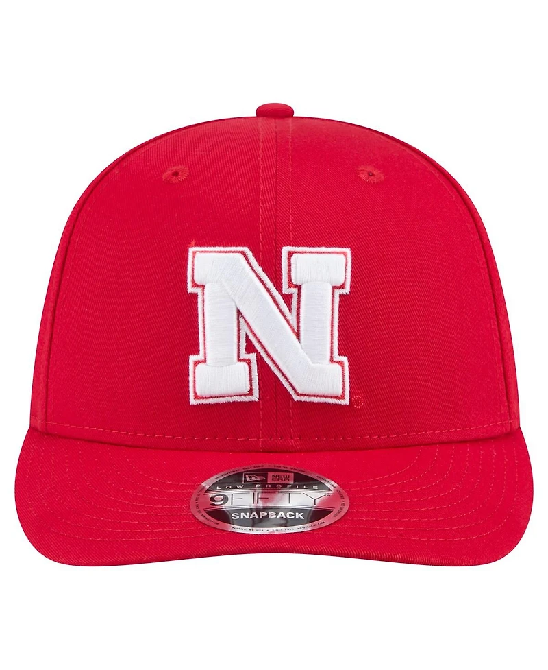 New Era Men's Scarlet Nebraska Huskers Low Profile 9FIFTY Snapback Hat