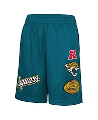Outerstuff Big Boys and Girls Teal Jacksonville Jaguars Game Time Color-Block Shorts