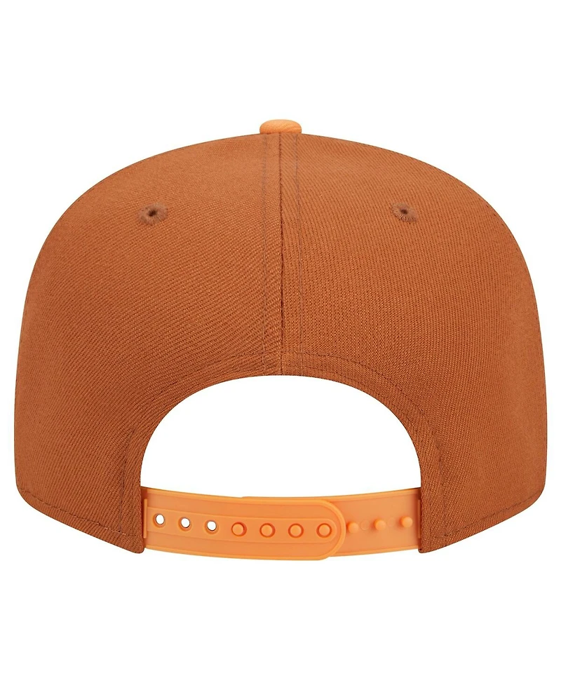New Era Men's Brown Athletics Spring Color Two-Tone 9FIFTY Snapback Hat