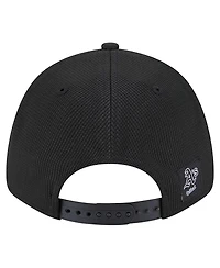 New Era Men's Black Athletics Pivot 9FORTY Adjustable Hat
