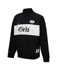 Mitchell & Ness Women's Black San Francisco 49ers Quarter-Zip Jacket