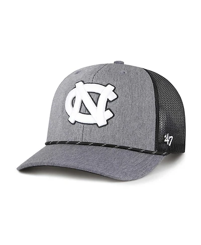 '47 Brand Men's Gray North Carolina Tar Heels Carbon Rope Adjustable Hat