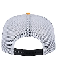 New Era Men's Black/Gold Boston Bruins Throwback V-Dye Adjustable Golfer Hat