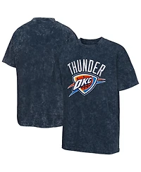 Outerstuff Big Boys and Girls Navy Oklahoma City Thunder Rugged Defense T-Shirt