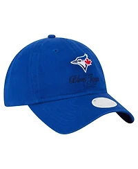 New Era Women's Royal Toronto Blue Jays Preppy Team 9TWENTY Adjustable Hat