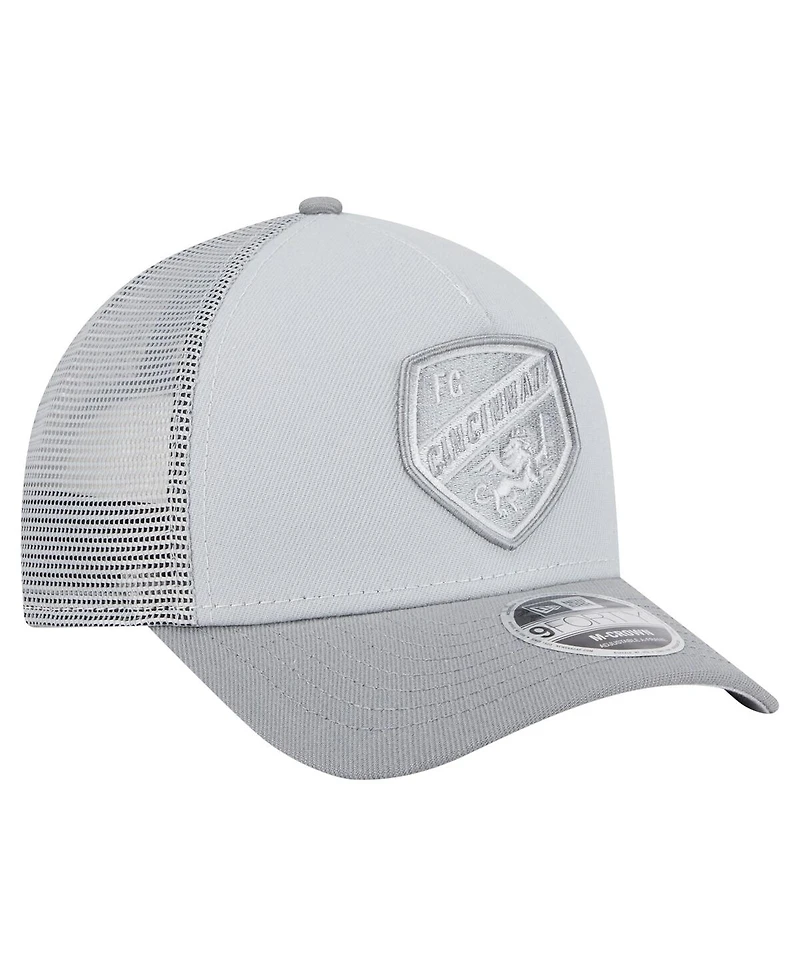 New Era Men's Gray Fc Cincinnati Color Pack 9FORTY M-Crown A-Frame Adjustable Trucker Hat