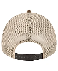 New Era Men's Dark Brown New York Yankees Vintage Landscape 9TWENTY A-Frame Adjustable Trucker Hat