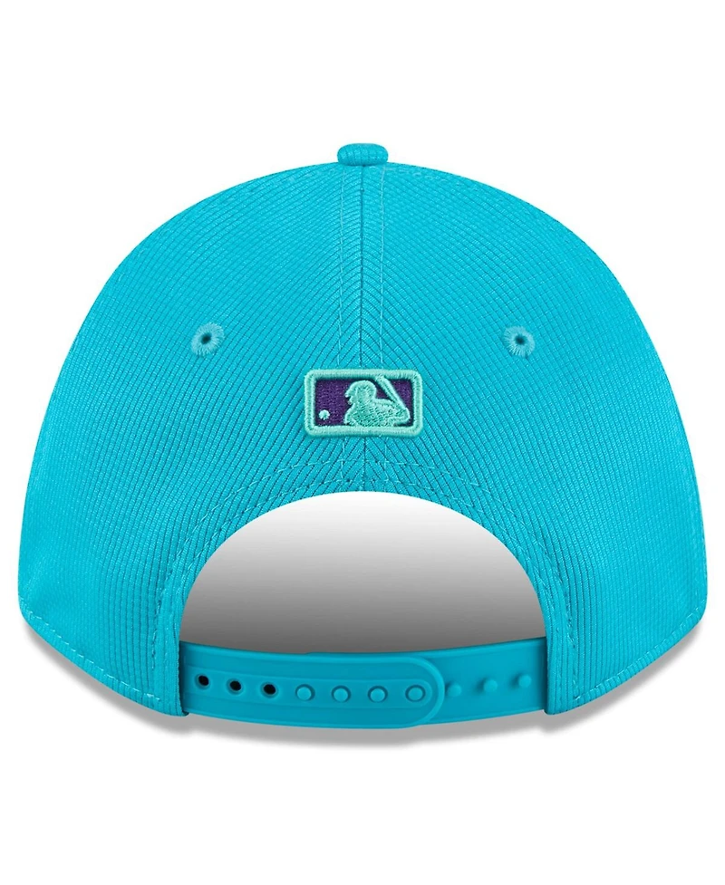 New Era Men's Teal/Purple Arizona Diamondbacks 2025 City Connect Batting Practice M-Crown 9FORTY Adjustable Hat