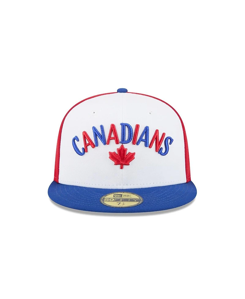New Era Men's White Vancouver Canadians Theme Nights 59FIFTY Fitted Hat