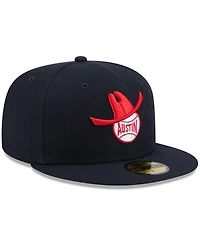 New Era Men's Navy Round Rock Express Theme Nights 59FIFTY Fitted Hat
