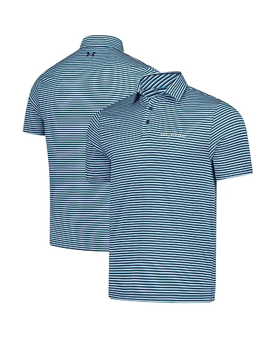 Under Armour Men's Blue the Players Drive Groove Stripe Polo Shirt
