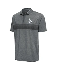 Antigua Men's Pewter Los Angeles Dodgers Dashing Polo Shirt