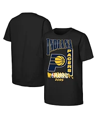 Outerstuff Big Boys and Girls Black Indiana Pacers 2025 Nba Playoffs Hype T-Shirt