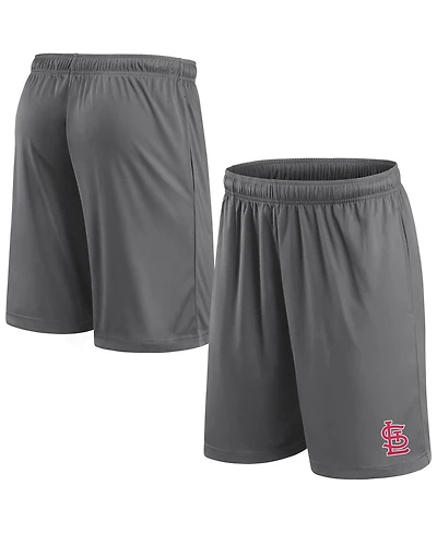 Fanatics Men's Gray St. Louis Cardinals Primary Logo Shorts
