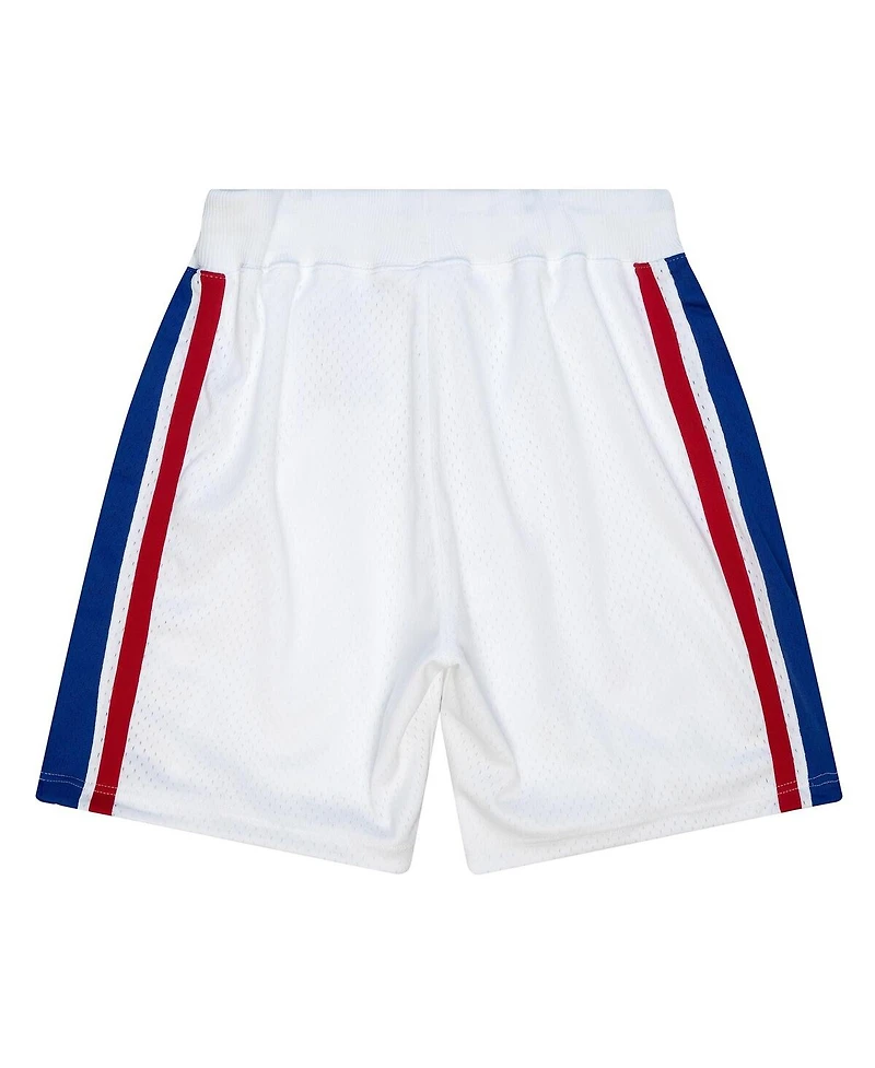 Mitchell & Ness Men's White Philadelphia 76ers 1996-97 Hardwood Classics Authentic Home Shorts