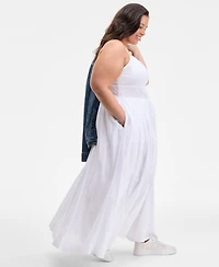 On 34th Trendy Plus Square-Neck Maxi Dress, Exclusively at Macy's