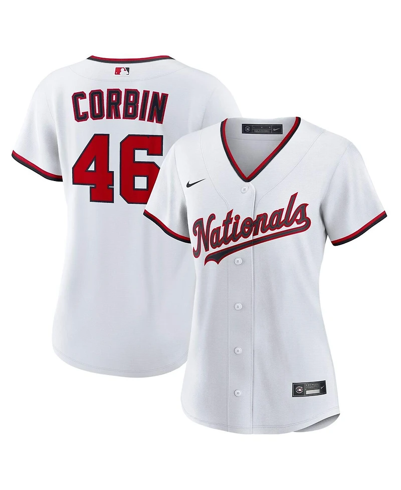 Nike Women's Patrick Corbin White Washington Nationals Home 2.0 Replica Jersey