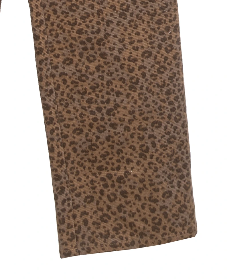 Rare Editions Big Girls 2-Piece T-Shirt and Leopard Twill Pants Set