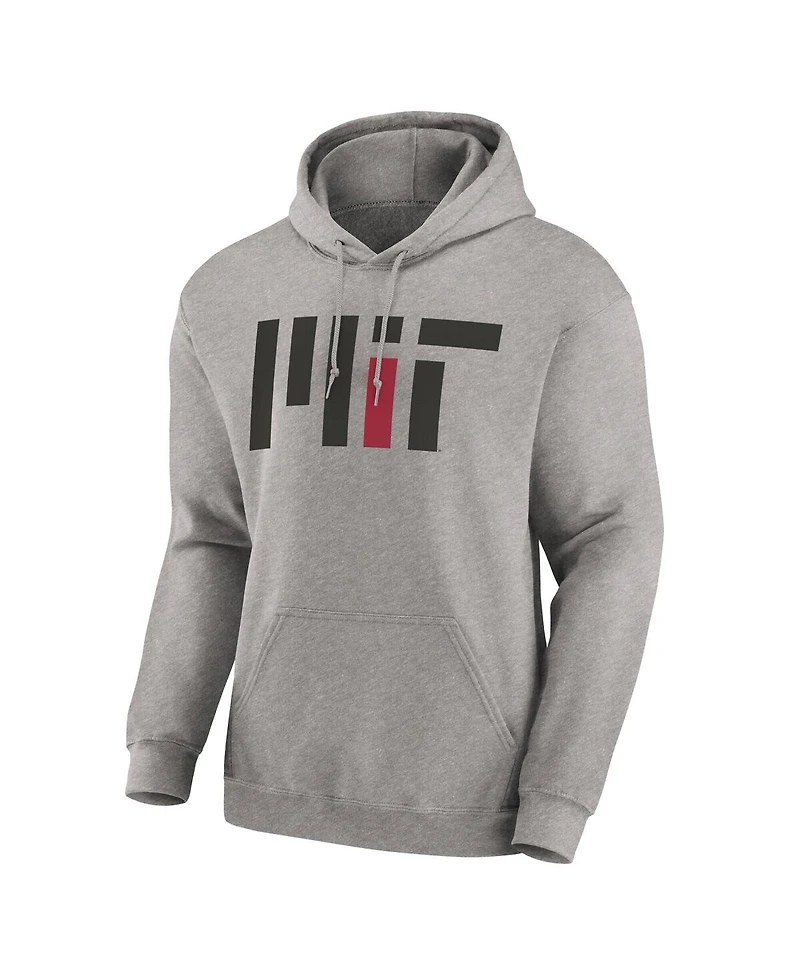 Fanatics Men's Heather Gray Mit Engineers Fleece Pullover Hoodie