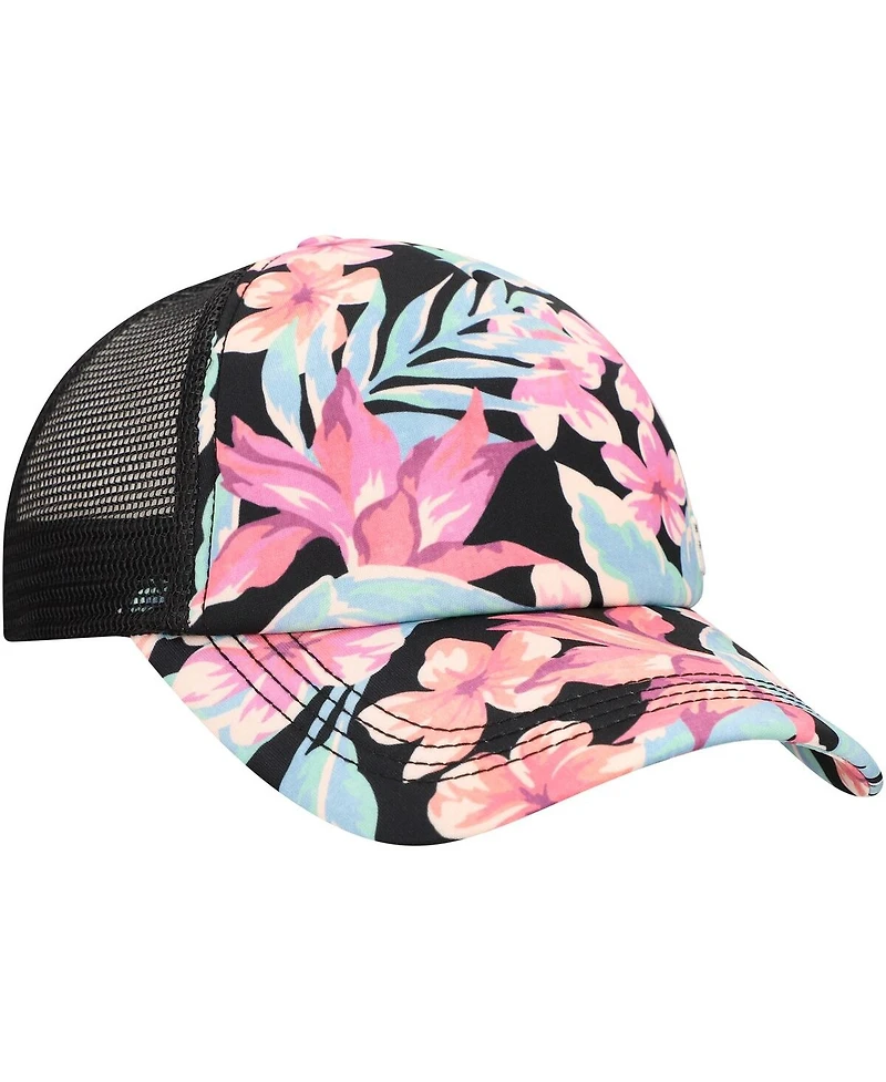 Billabong Women's Black Heritage Mashup Trucker Snapback Hat