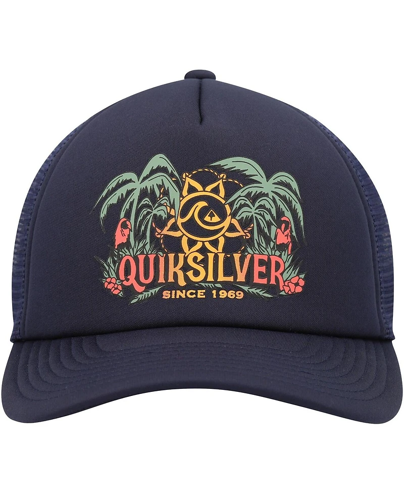Quiksilver Men's Navy Happy Hour Trucker Snapback Hat