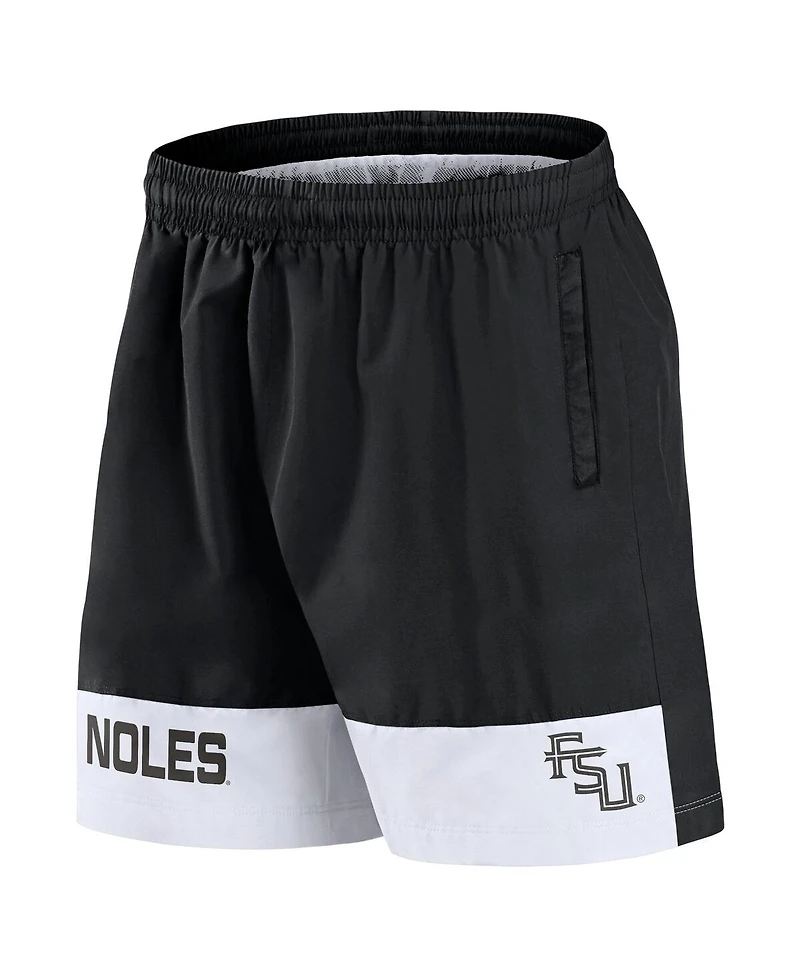 Fanatics Men's Black Florida State Seminoles Elements Intensity Woven Shorts