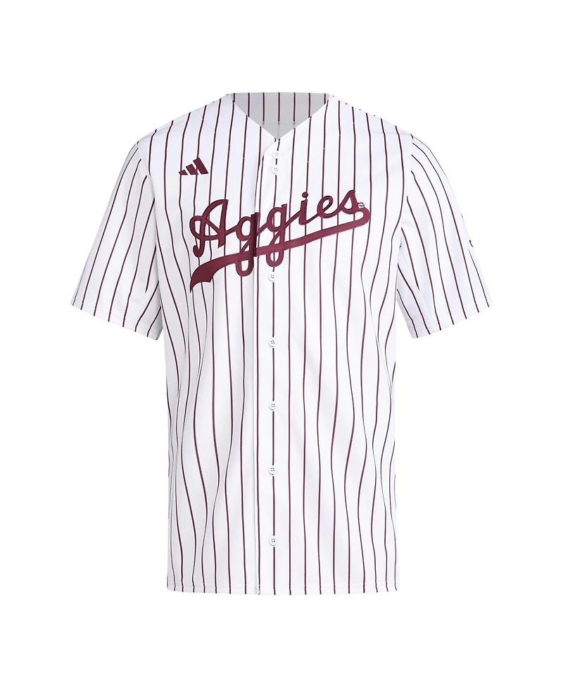 Adidas Men's White Texas A&M Aggies Replica Baseball Jersey