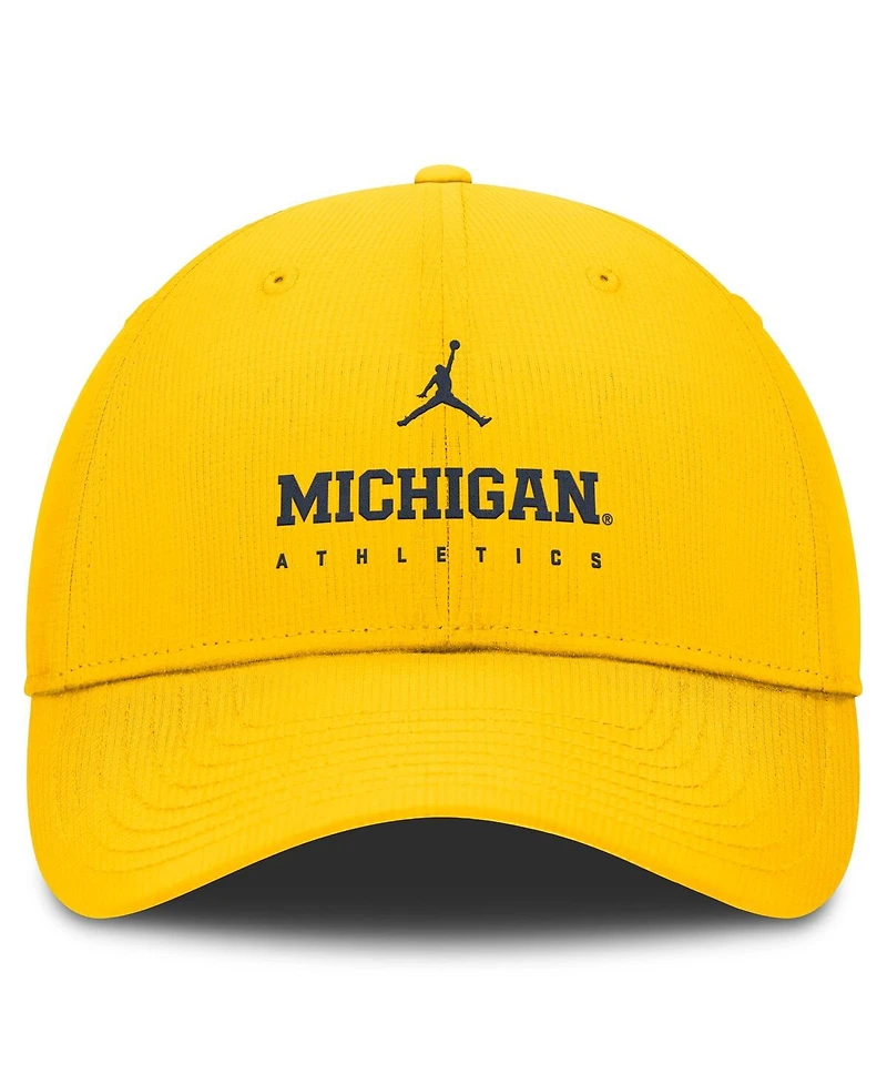 Jordan Men's Maize Michigan Wolverines Club Performance Adjustable Hat