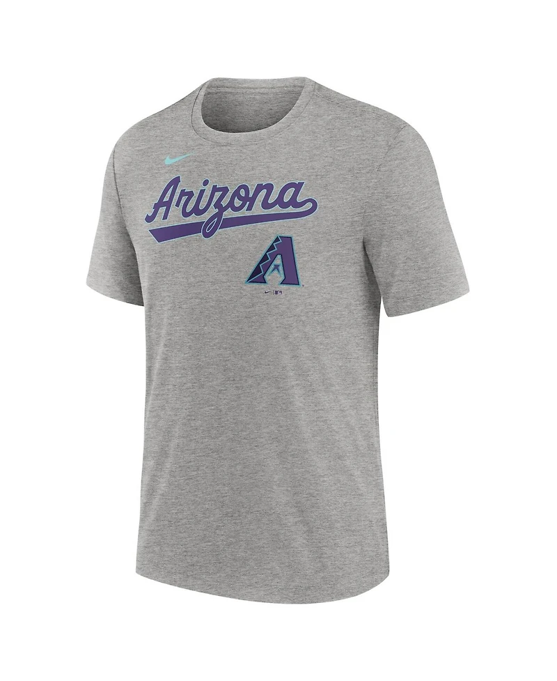 Nike Men's Heather Charcoal Arizona Diamondbacks 2025 City Connect Tri-Blend T-Shirt