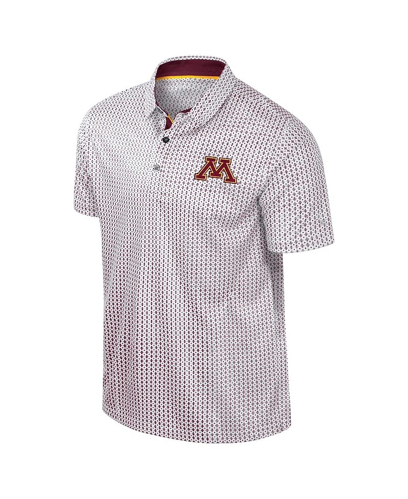 Colosseum Men's Maroon Minnesota Golden Gophers Big Tall Marty Rival Polo Shirt