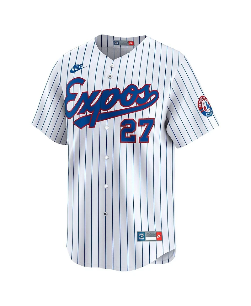 Nike Men's Vladimir Guerrero White Montreal Expos Throwback Cooperstown Collection Limited Jersey