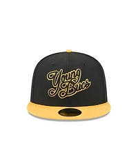 New Era Men's Black Indianapolis Indians Theme Nights 59FIFTY Fitted Hat