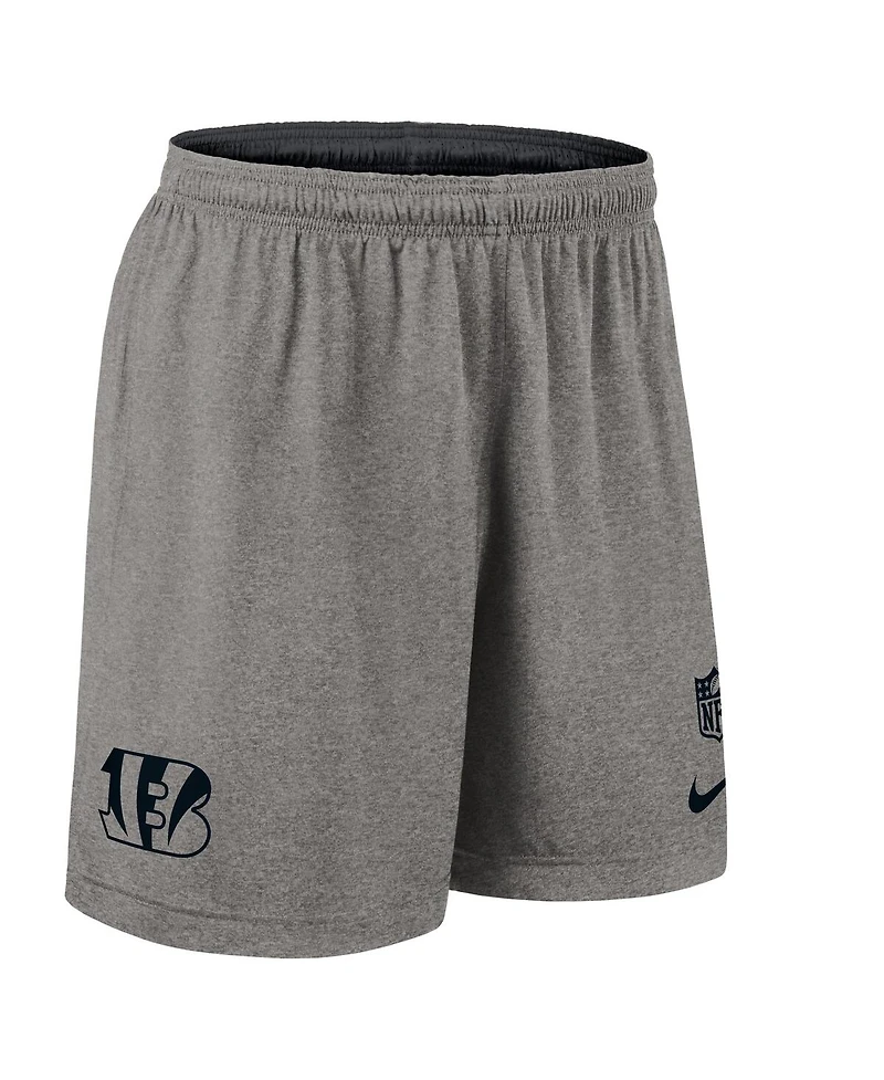 Nike Men's Black Cincinnati Bengals Sideline Reversible Performance Shorts